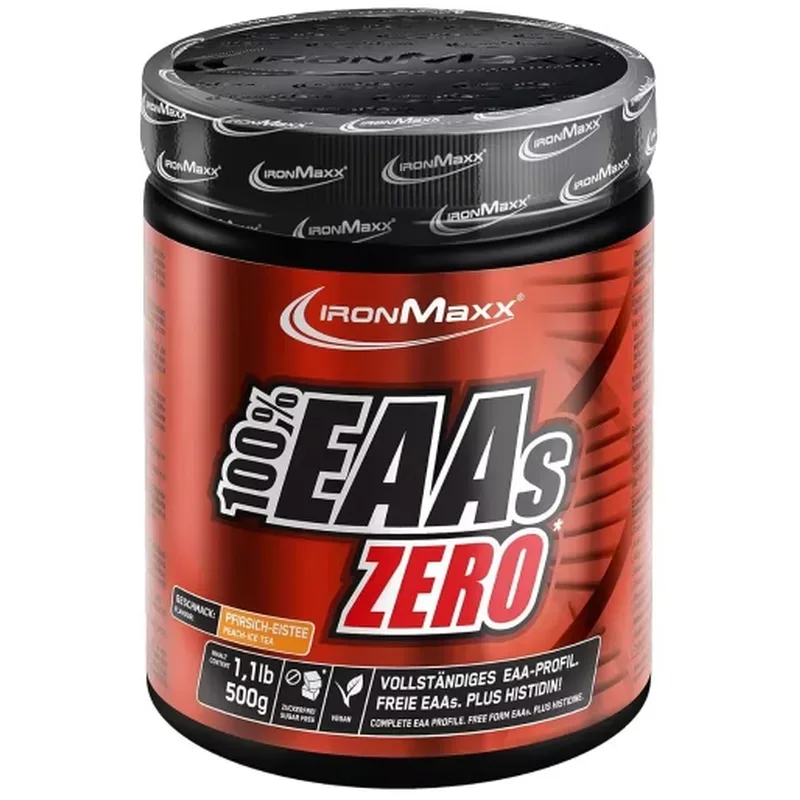 IronMaxx 100% EAAs Zero Peach Ice Tea (500g)
