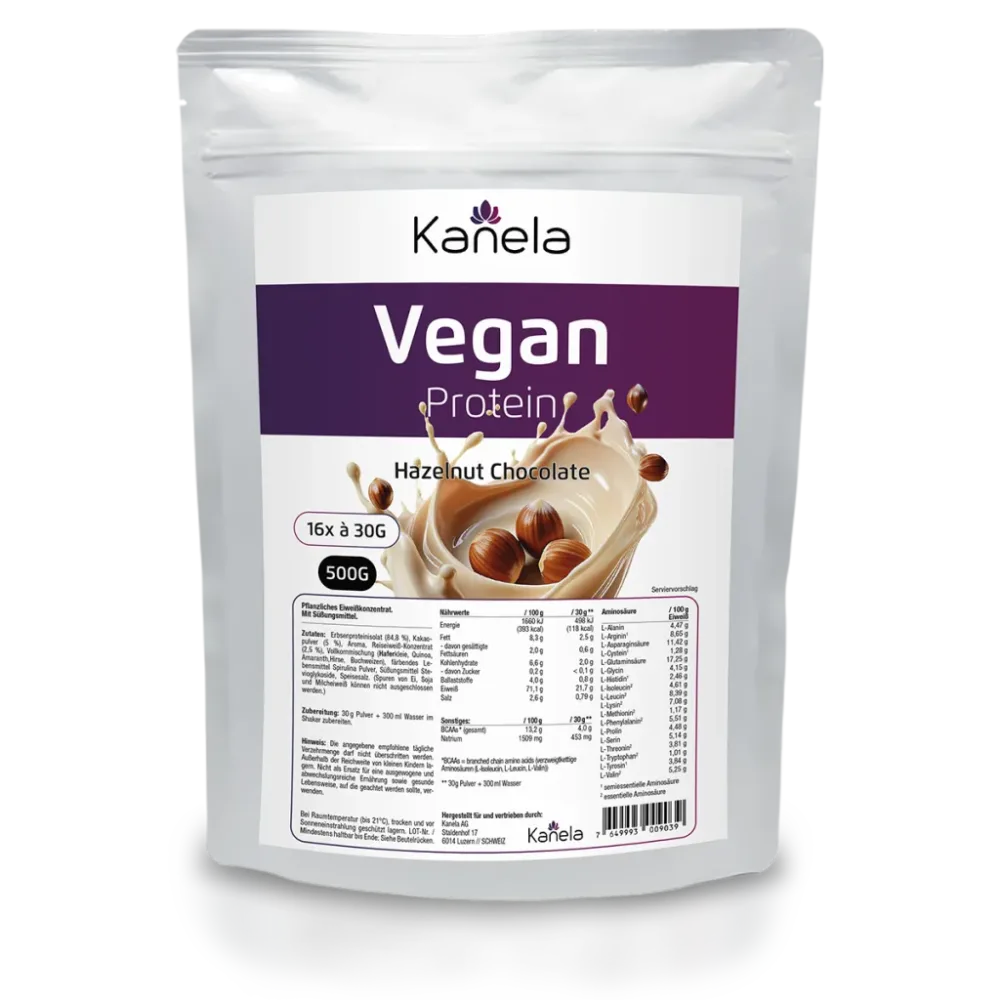 Kanela Veganes Protein Haselnuss & Schoko (500g)