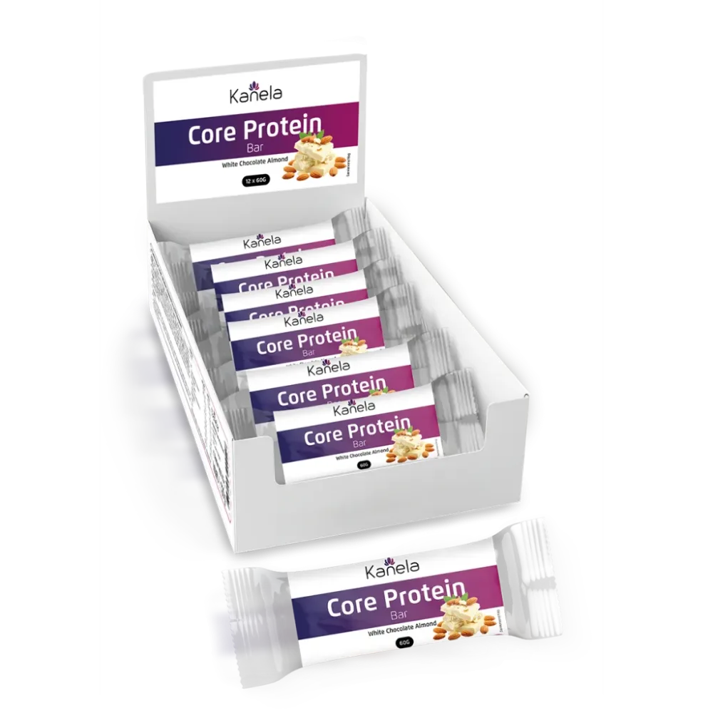 Kanela Protein Core Bar White Almond Riegel (12x60g)