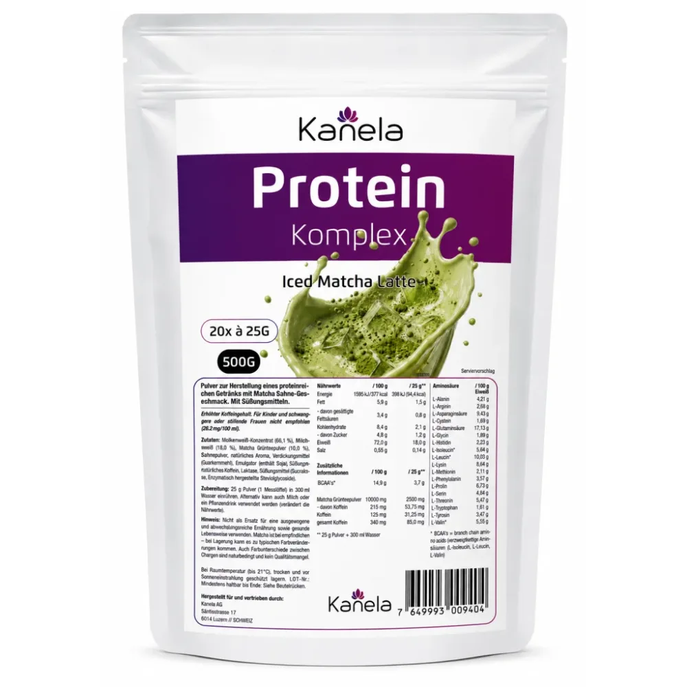 Kanela Protein Komplex, Iced Matcha Latte (500g)