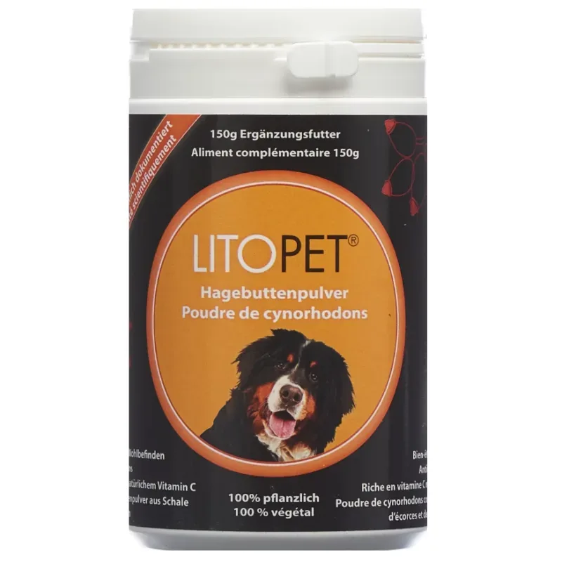 LitoPet Hagebuttenpulver für Hunde (150g)