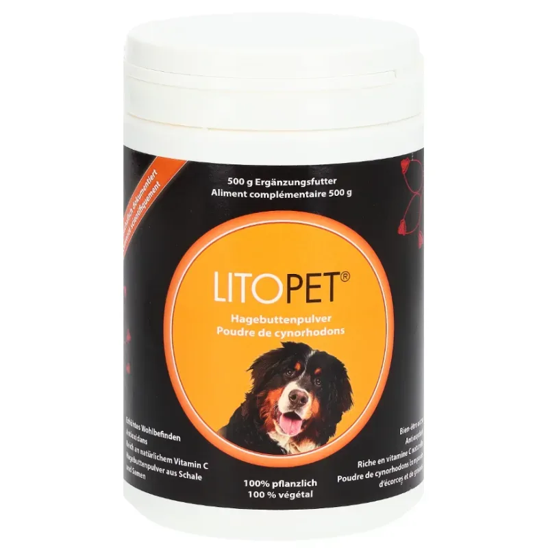 LitoPet Hagebuttenpulver für Hunde (500g)
