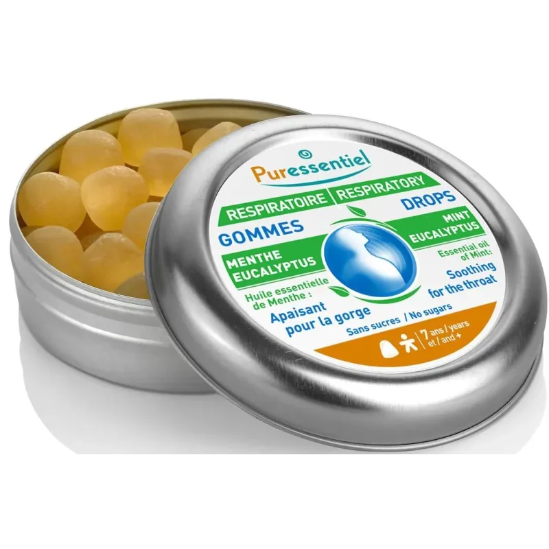 Puressentiel Atemwege Minze Eukalyptus Pastillen (45g)