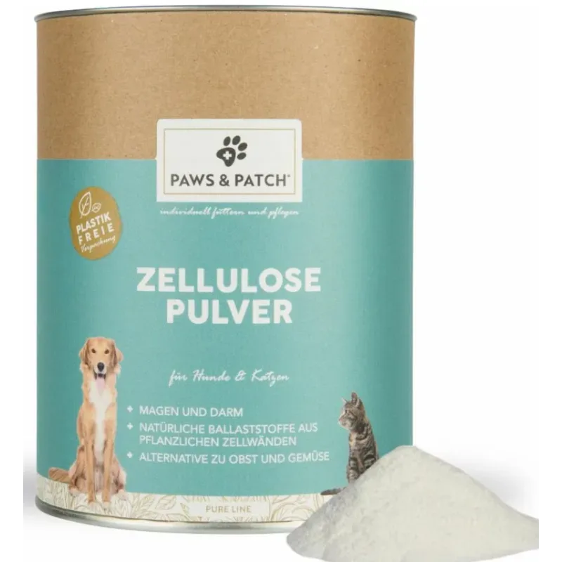 Paws & Patch Zellulose Pulver für Hunde und Katzen (150g)