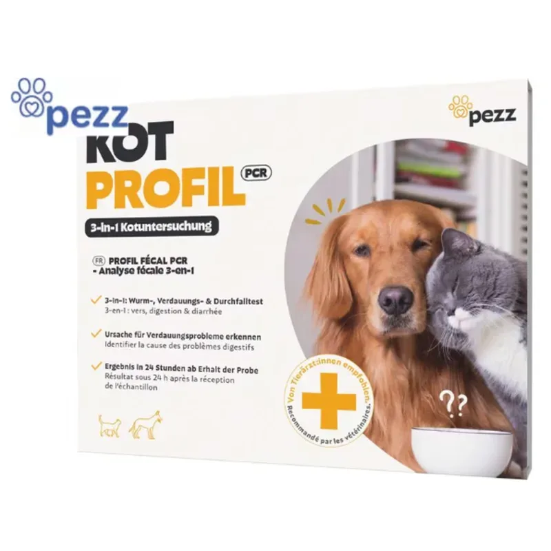 pezz Test grosses Kotprofil für Hunde und Katzen (1 Stk)