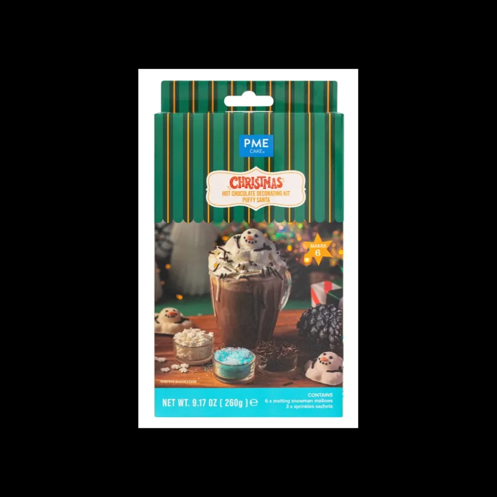 PME Cake Heiße-Schokolade-Dekorationsset - Schmelzender Schneemann (260g)