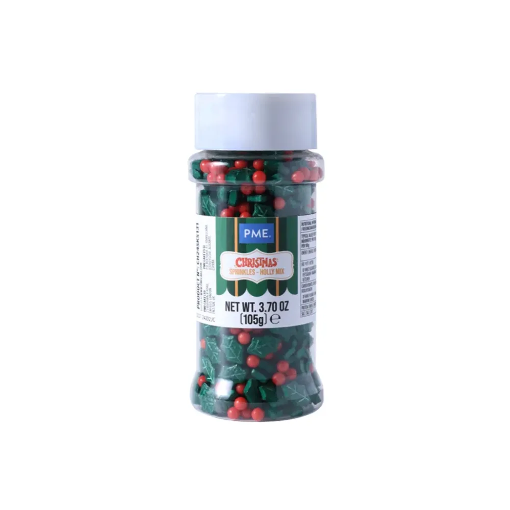 PME Cake Weihnachts-Streusel - Stechpalmen-Mix (105g)