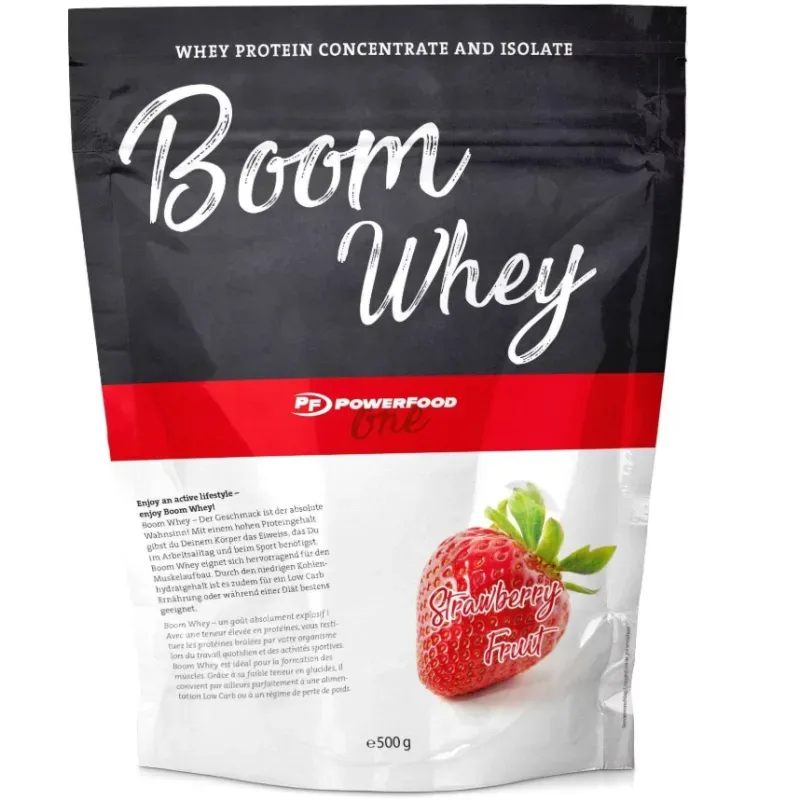PowerFood Boom Whey Strawberry Fruit (500g)