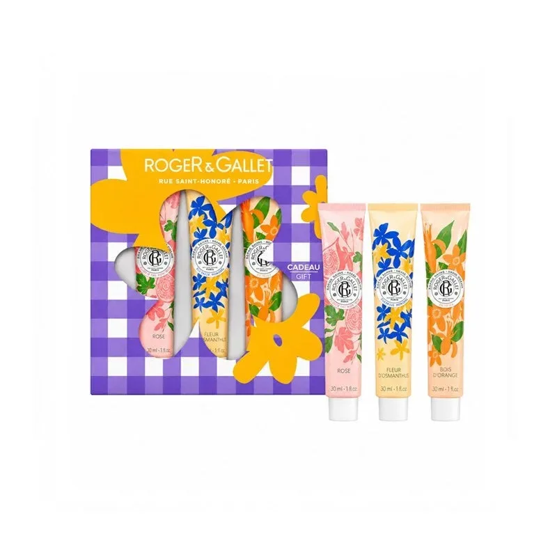 Roger&Gallet Coffret Trio Crèmes Mains Fleur De Figuier, Vanille Soleil & Néroli