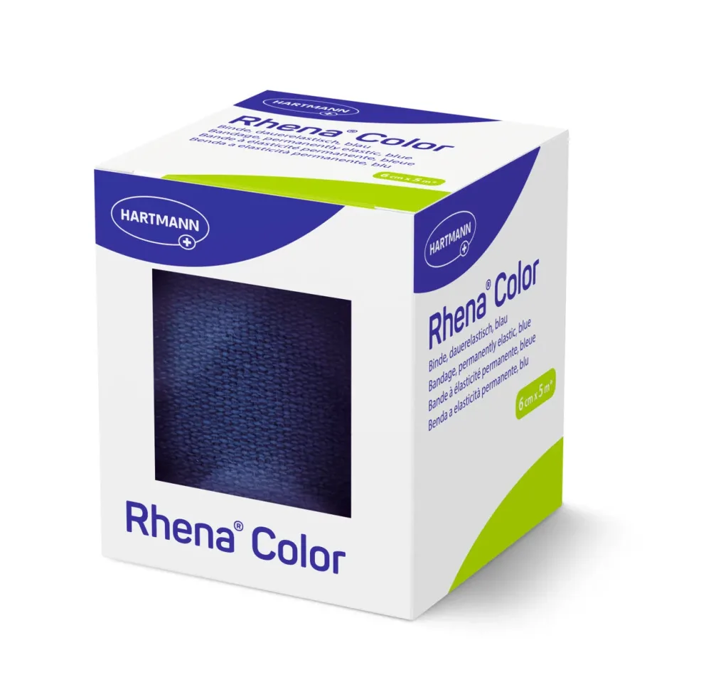 Rhena Color Elastische Binden 6cmx5m blau