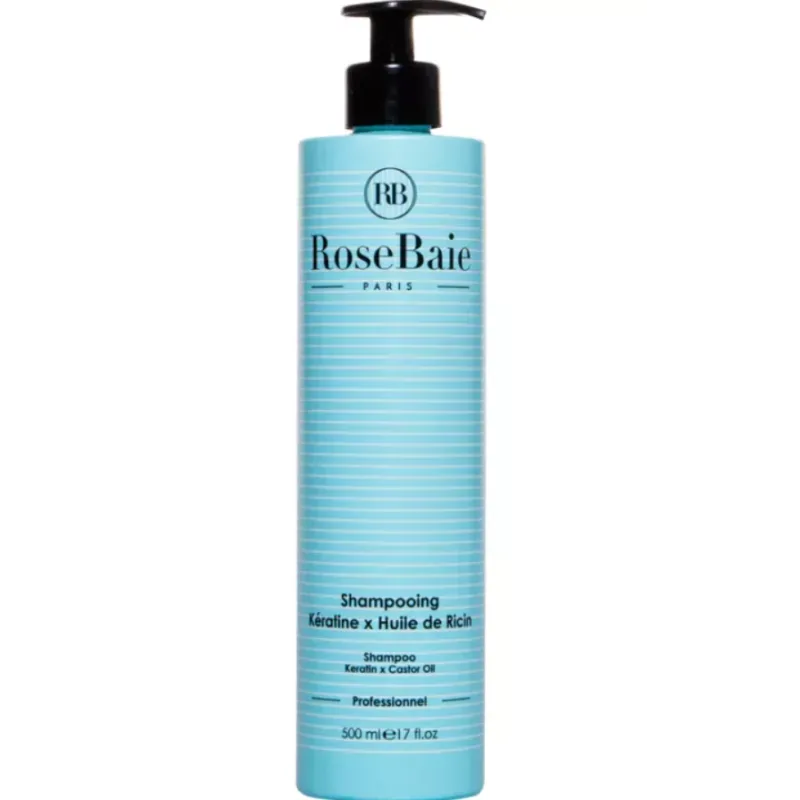 RoseBaie Keratin & Rizinusöl Shampoo (500ml)