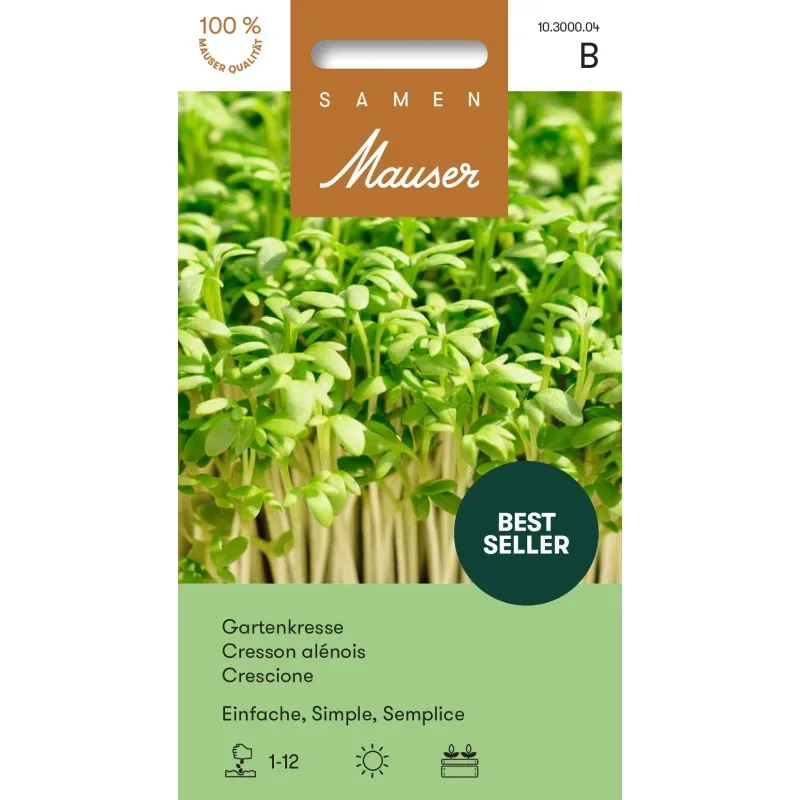 Samen Mauser Gartenkresse Einfache