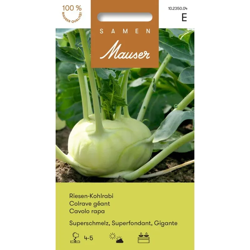 Samen Mauser Riesen-Kohlrabi Superschmelz (1g)