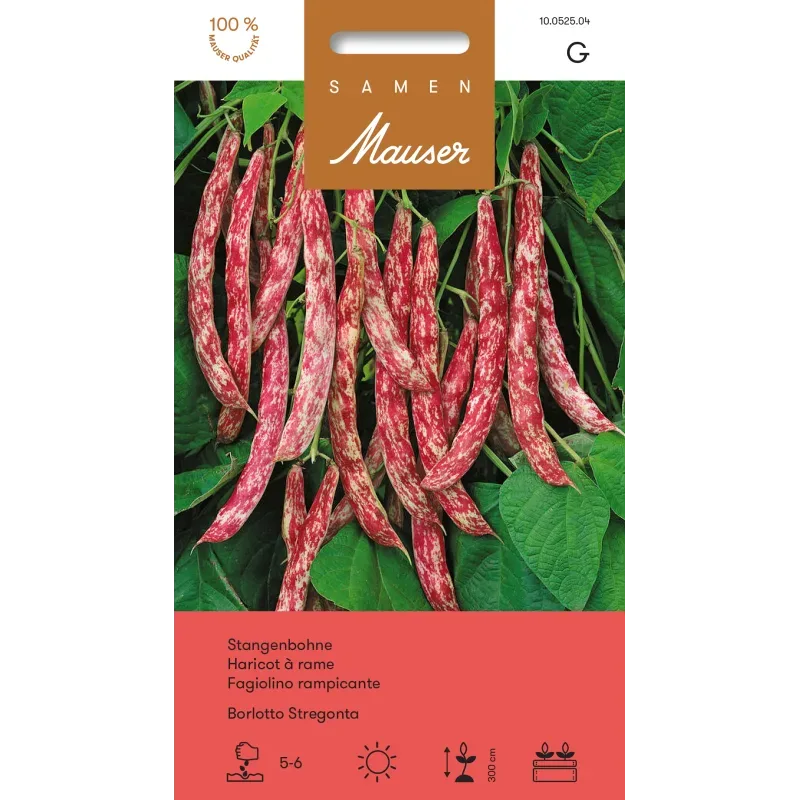 Select Stangenbohne Borlotti