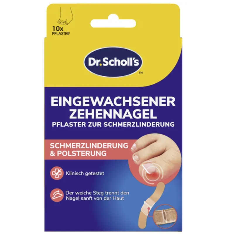 Scholl - Dr s Zehennagel Pflaster, 10 Stück