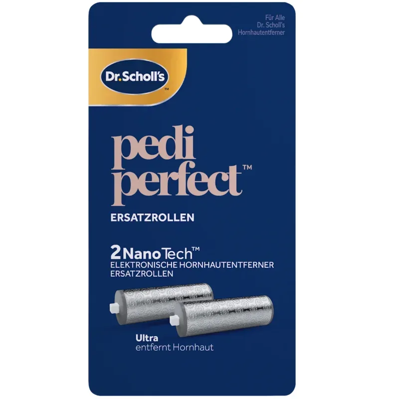 Scholl - Dr s Pedi Perfect Ersatzrollen NanoTech, 2 Stück