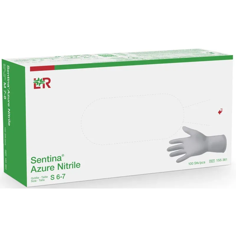Sentina Untersuchungshandschuhe Nitril, ungepudert, Grösse S, Handumfang 17-19cm (100 Stk)