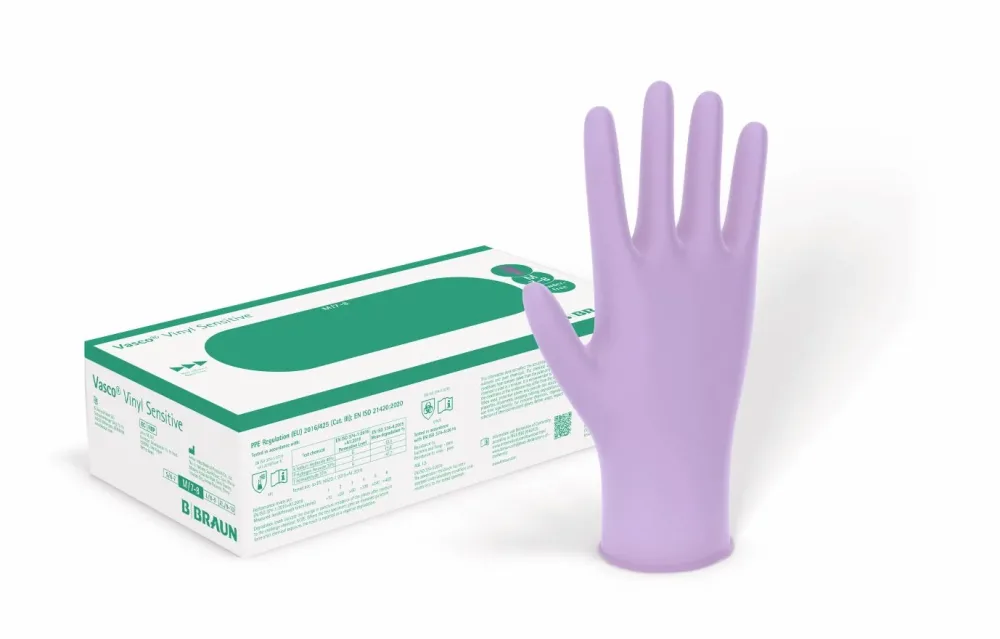 Vasco Handschuhe L Vinyl Sensitive Box 100 Stk