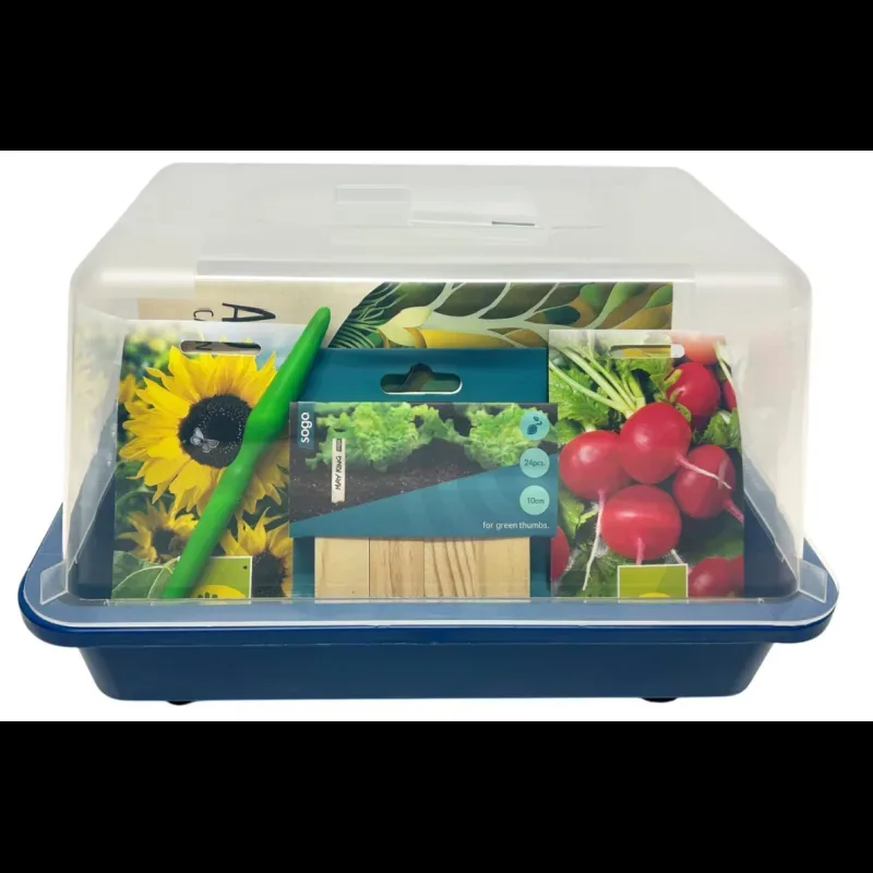 Wyss Garten Kinderset Gewächshaus-Garten, blau (49-teilig)