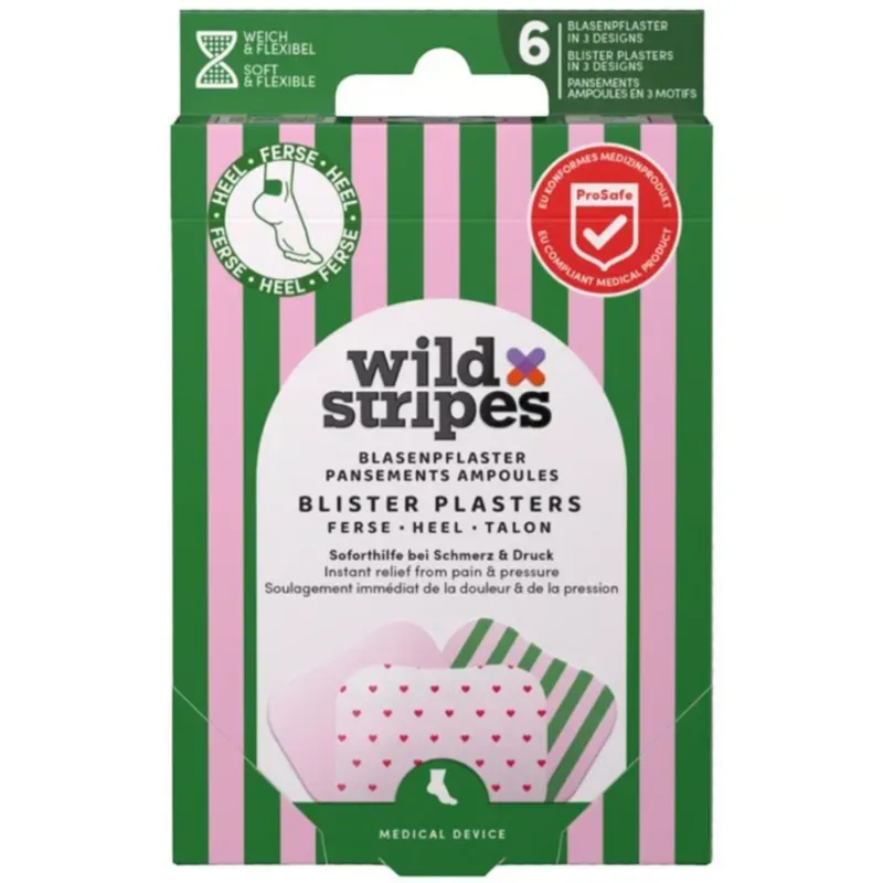 Wild Stripes Blasenpflaster Rosy Stripes, Einheitsgrösse (6 Stk)