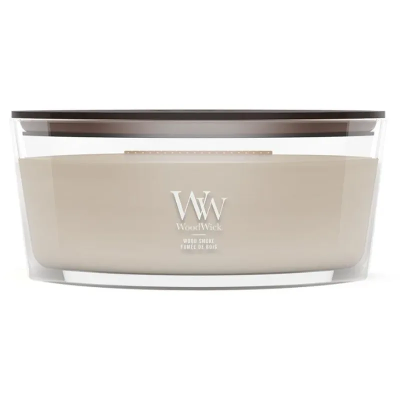 WoodWick Ellipse Wood Smoke Duftkerze (454g)