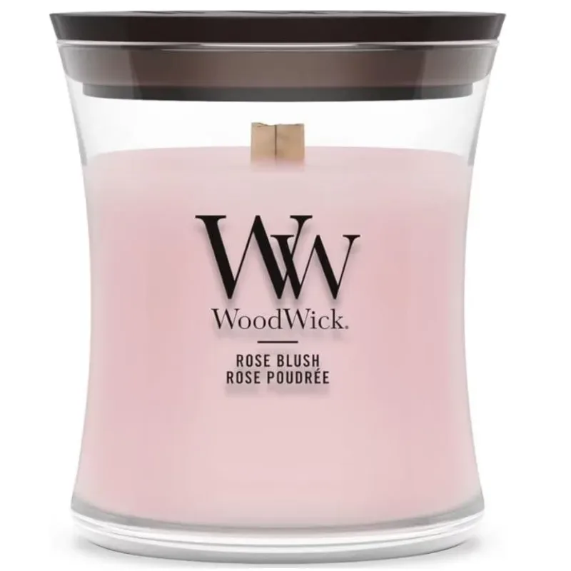 WoodWick Rose Blush Duftkerze (85g)