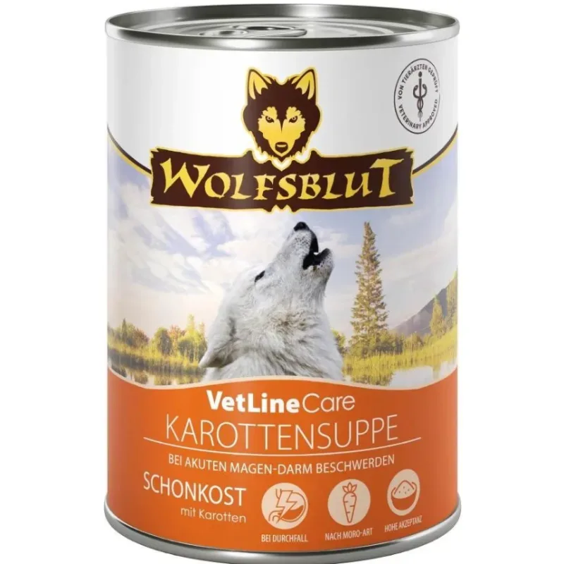 Wolfsblut VetLine Karottensuppe, Ergänzungsfutter für Hunde (6x395g)
