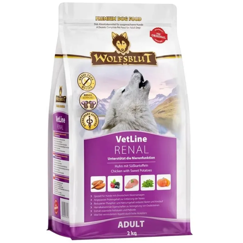 WOLFSBLUT Adult VetLine Renal, Huhn 2 kg