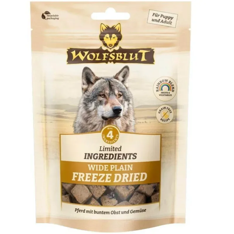 Wolfsblut Limited Ingredients Freeze Dried Wide Plain, Snacks für Hunde (7x40g)
