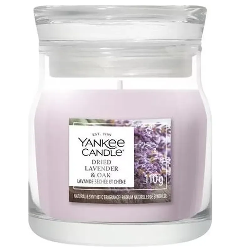 Yankee Candle Dried Lavender & Oak Duftkerze (110g)