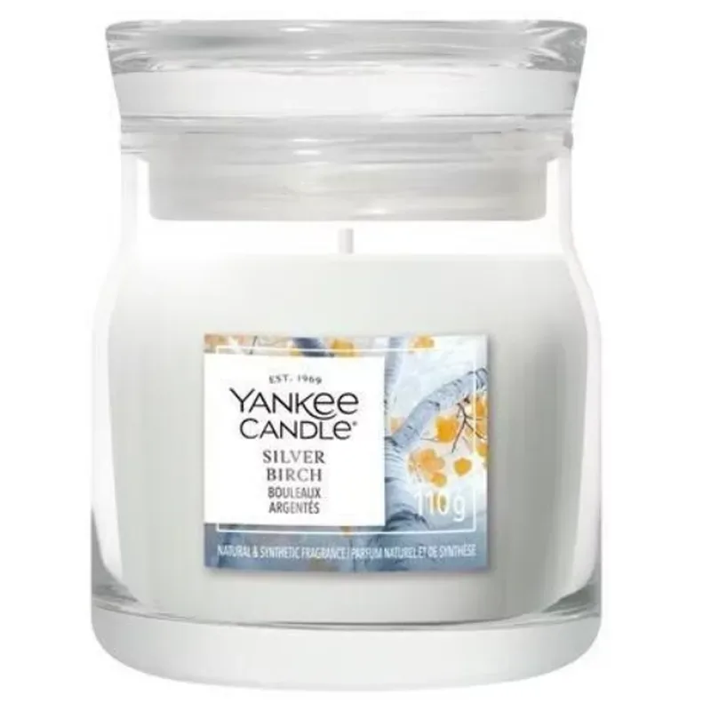 Yankee Candle Silver Birch Duftkerze (110g)