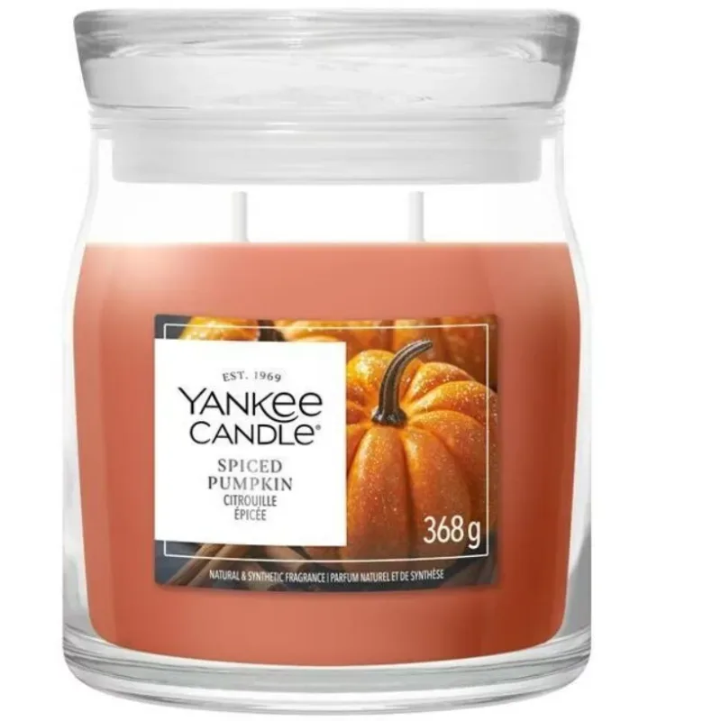 Yankee Candle Spiced Pumpkin Duftkerze (368g)