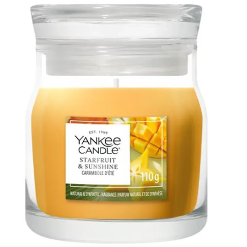 Yankee Candle Starfruit & Sunshine Duftkerze (110g)