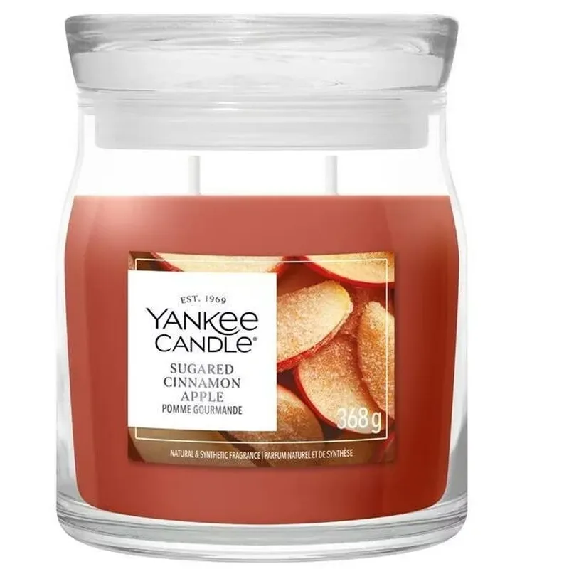 Yankee Candle Sugared Cinnamon Apple Duftkerze (368g)