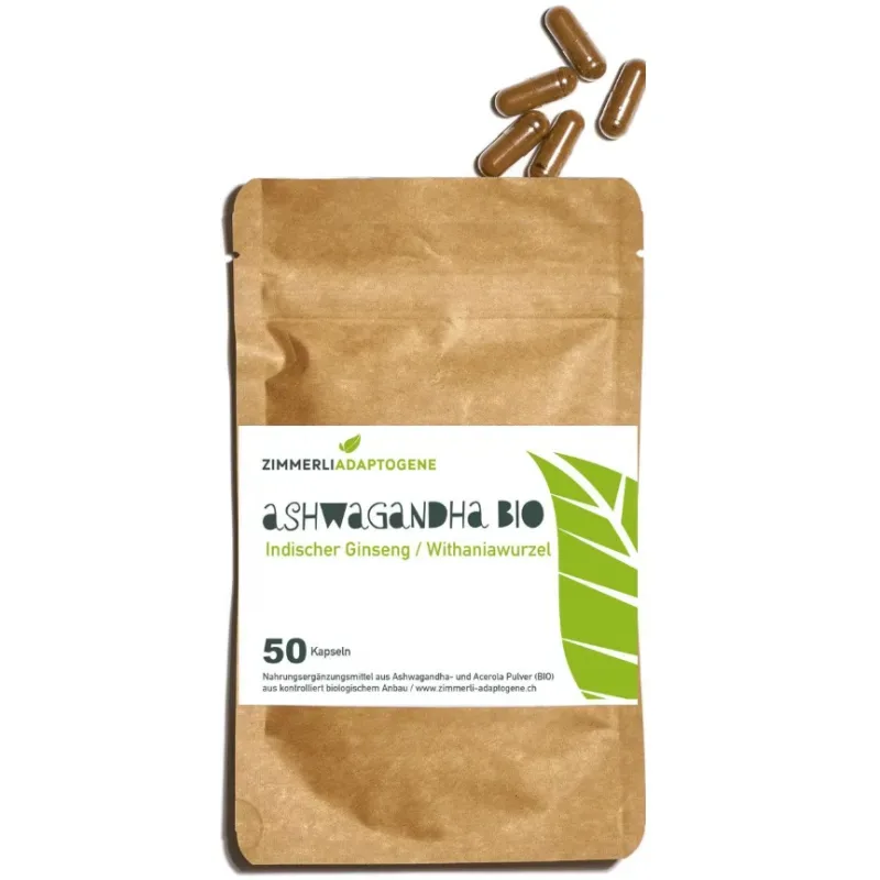 Zimmerli Adaptogene Ashwagandha Kapseln Bio (50 Stk)