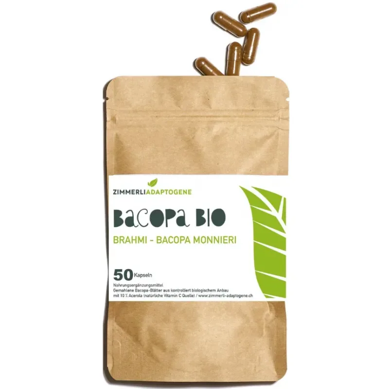 Zimmerli Adaptogene Bacopa Brahmi Kapseln Bio (50 Stk)