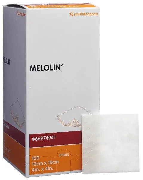 Melolin Wundkompressen 10x10cm steril Btl 100 Stk