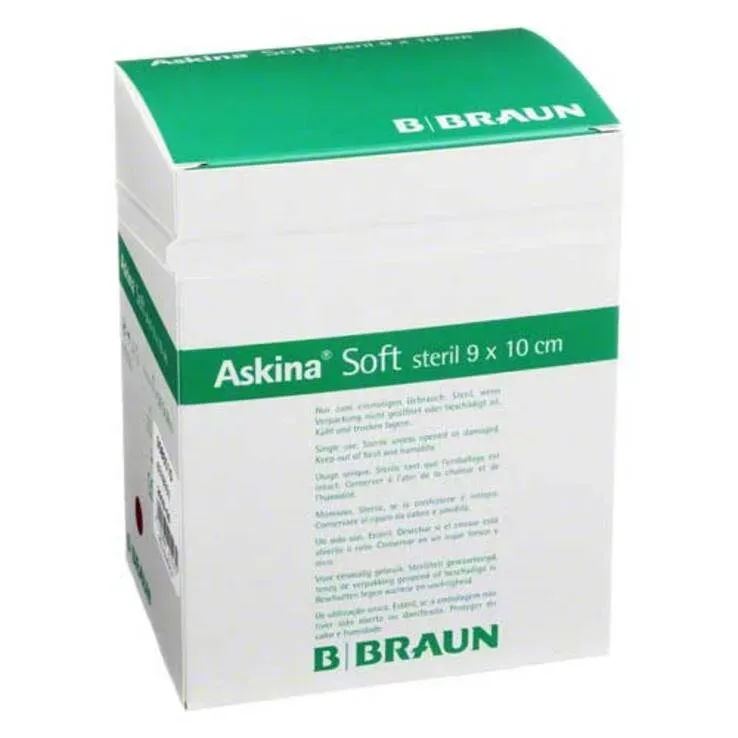 Askina Soft Vlies-Schnellverband selbstklebend 9cm x 10cm (50 Stk)