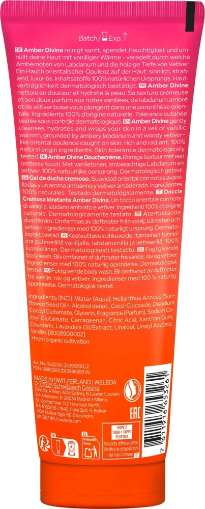 Weleda Shower Cream Amber Divine Tb 200 ml