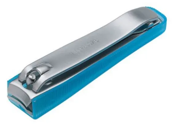 Nippes Fussnagelknipser mit Auffangschale, vernickelt matt, assortiert, 8 cm