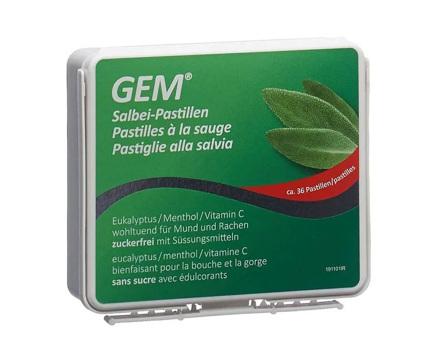 GEM Salbei Pastillen zuckerfrei Ds 36 Stk