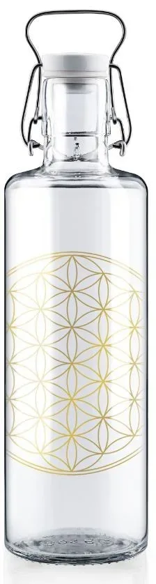 Soulbottles Flower of Life mit Tragegriff, 1 Liter (1 Stk)