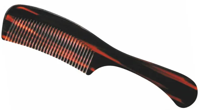 Herba Griffkamm, handges&auml;gt, acetat, braun, 19 cm
