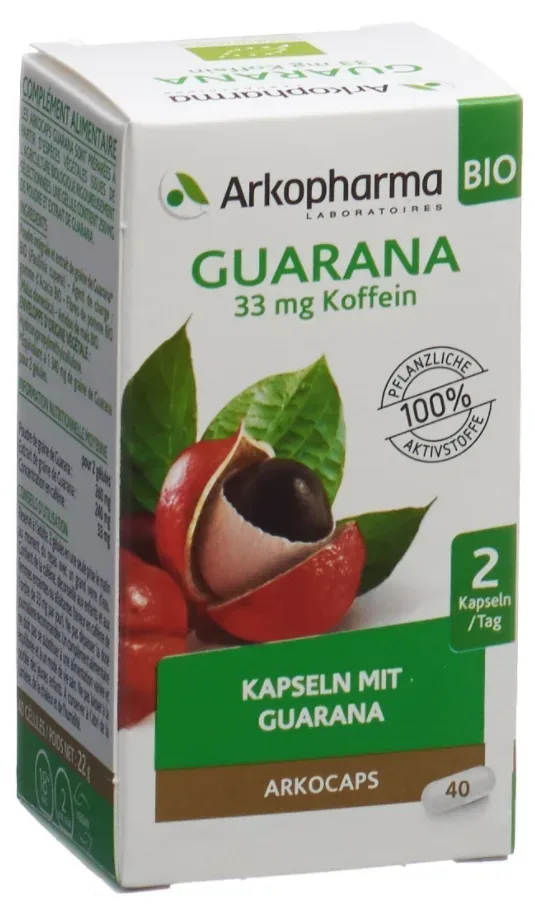 ARKOCAPS Guarana Bio Kapseln (40 Stk)