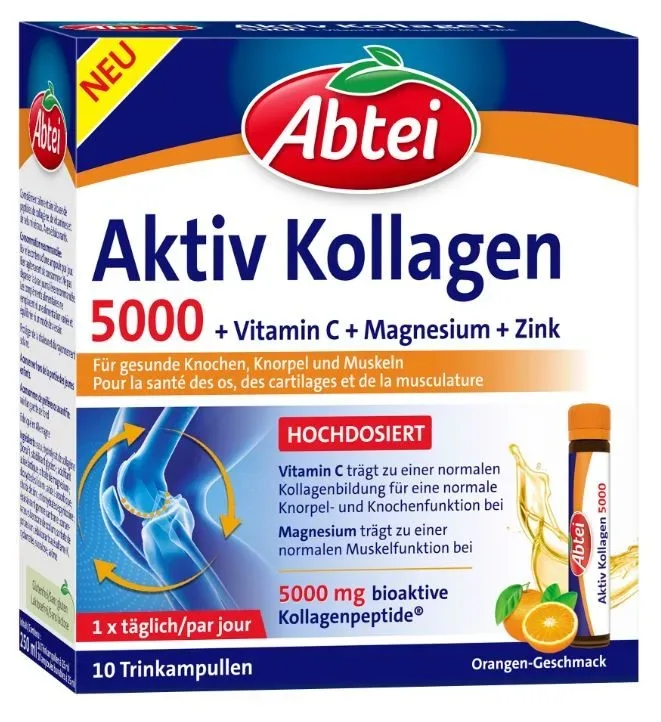 Abtei Aktiv Kollagen 5000 10 Trinkampullen