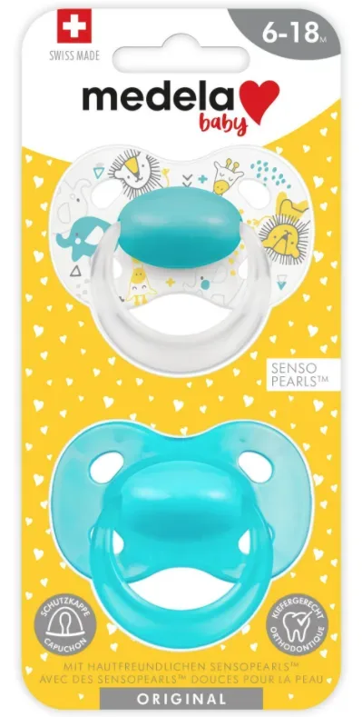 Medela Baby Schnuller Original Boy 6-18 Monate (2 Stk)