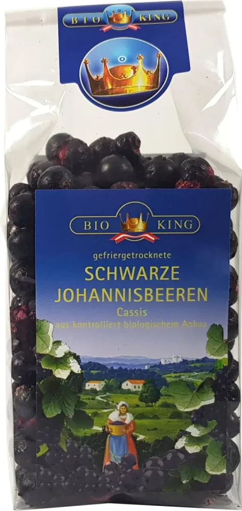 BIOKING Schwarze Johannisbeeren Gefriergetrocknet Bio (50g)