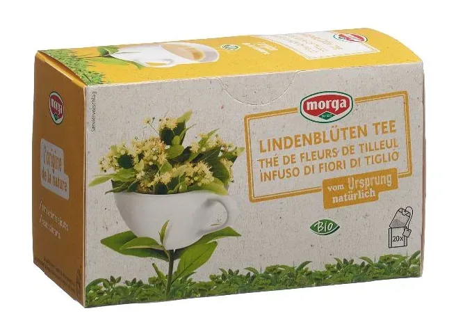 Morga Lindenblüten Tee Beutel Bio (20 Stk)
