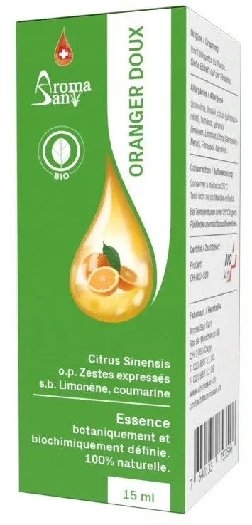 AromaSan Süssorange Bio Ätherisches Öl (15ml)