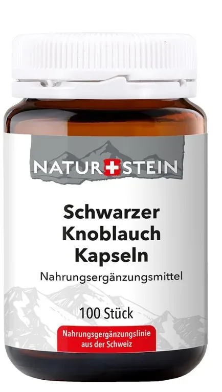 NATURSTEIN Schwarzer Knoblauch Kapseln (100 Stk)
